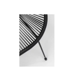 Ławka ACAPULCO 121 cm mono czarna