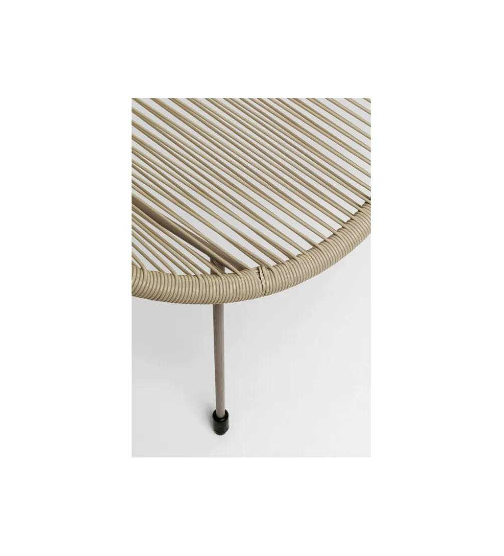 Ławka ACAPULCO 121 cm mono greige