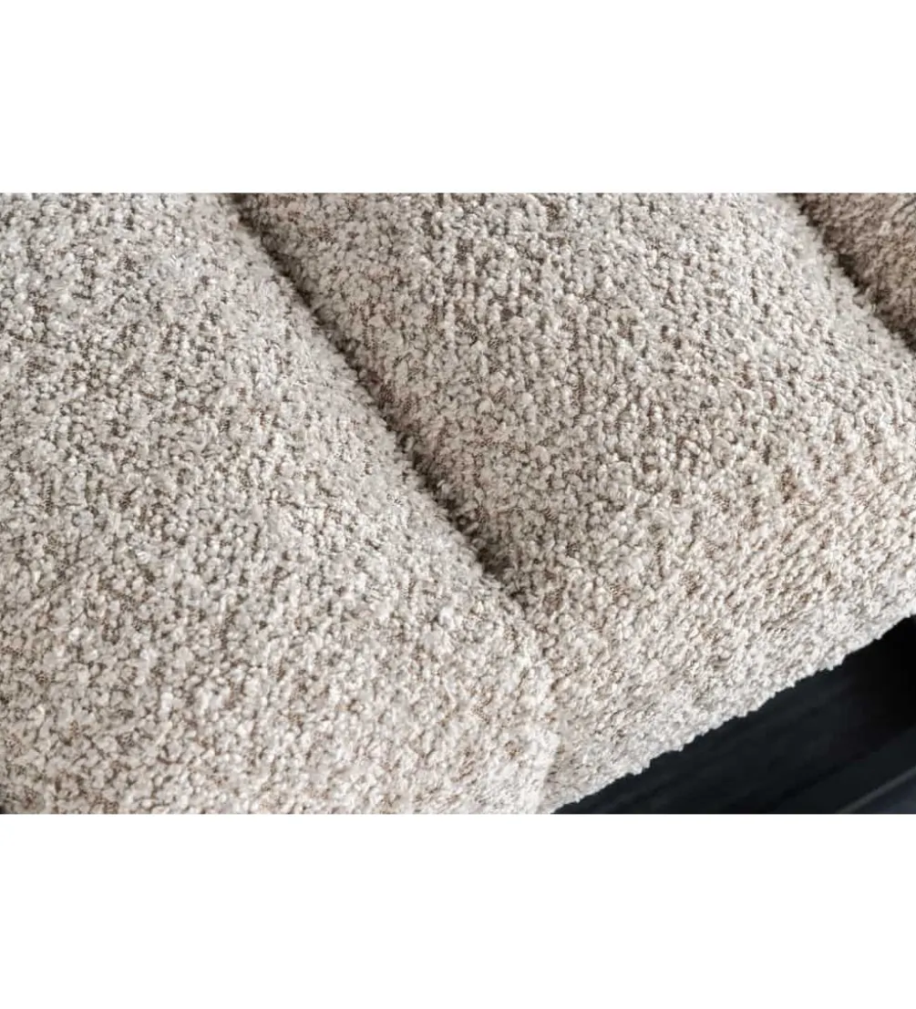 Ławka Baltic 110 cm Bouclé szampański beż