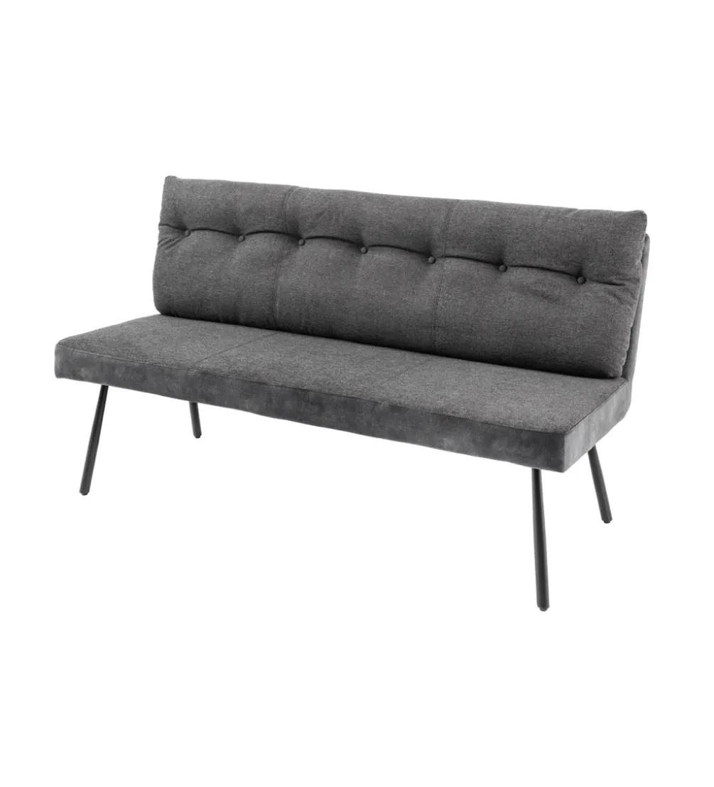 Ławka BIG GEORGE 160 cm welwet antracyt