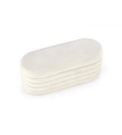 Ławka BLISS 105 cm bouclé kremowe z pojemnikiem