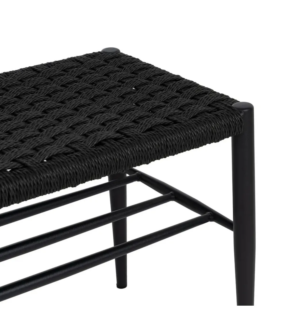 Ławka BONKEMO 100 cm czarna