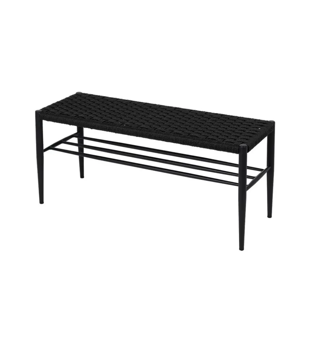 Ławka BONKEMO 100 cm czarna