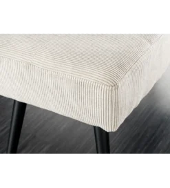 Ławka BOUTIQUE 100 cm beżowy sztruks