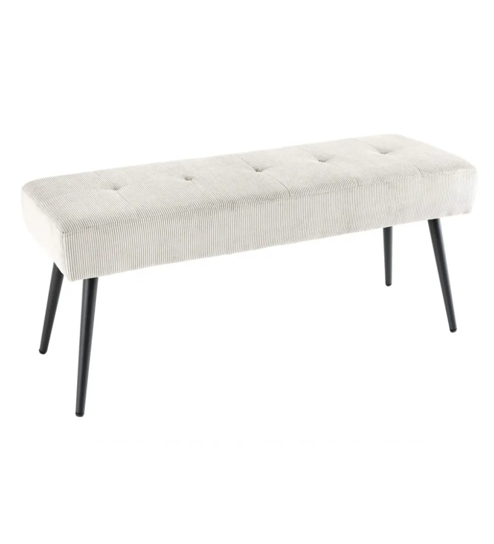 Ławka BOUTIQUE 100 cm beżowy sztruks
