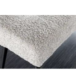 Ławka BOUTIQUE 100 cm tkanina bouclé szampański greige