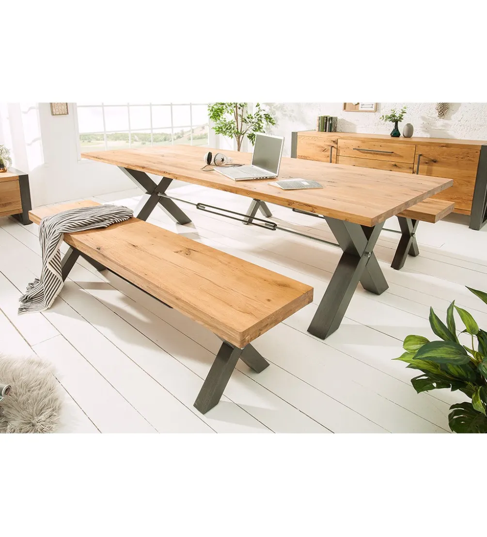 Ławka FACTORY 180 cm dębowa