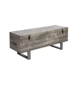 Ławka Factory Loft 115 cm mango szara