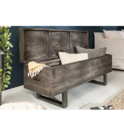 Ławka Factory Loft 115 cm mango szara