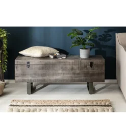 Ławka Factory Loft 115 cm mango szara