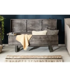 Ławka Factory Loft 115 cm mango szara