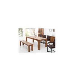 Ławka FINICE Makassar 140 Cm drewno Sheesham