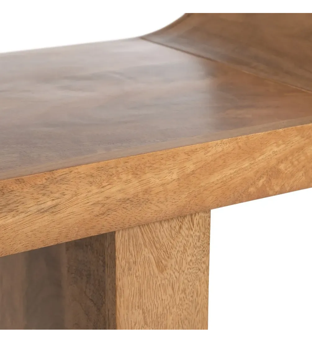Ławka GALT 160 cm drewno mango naturalna