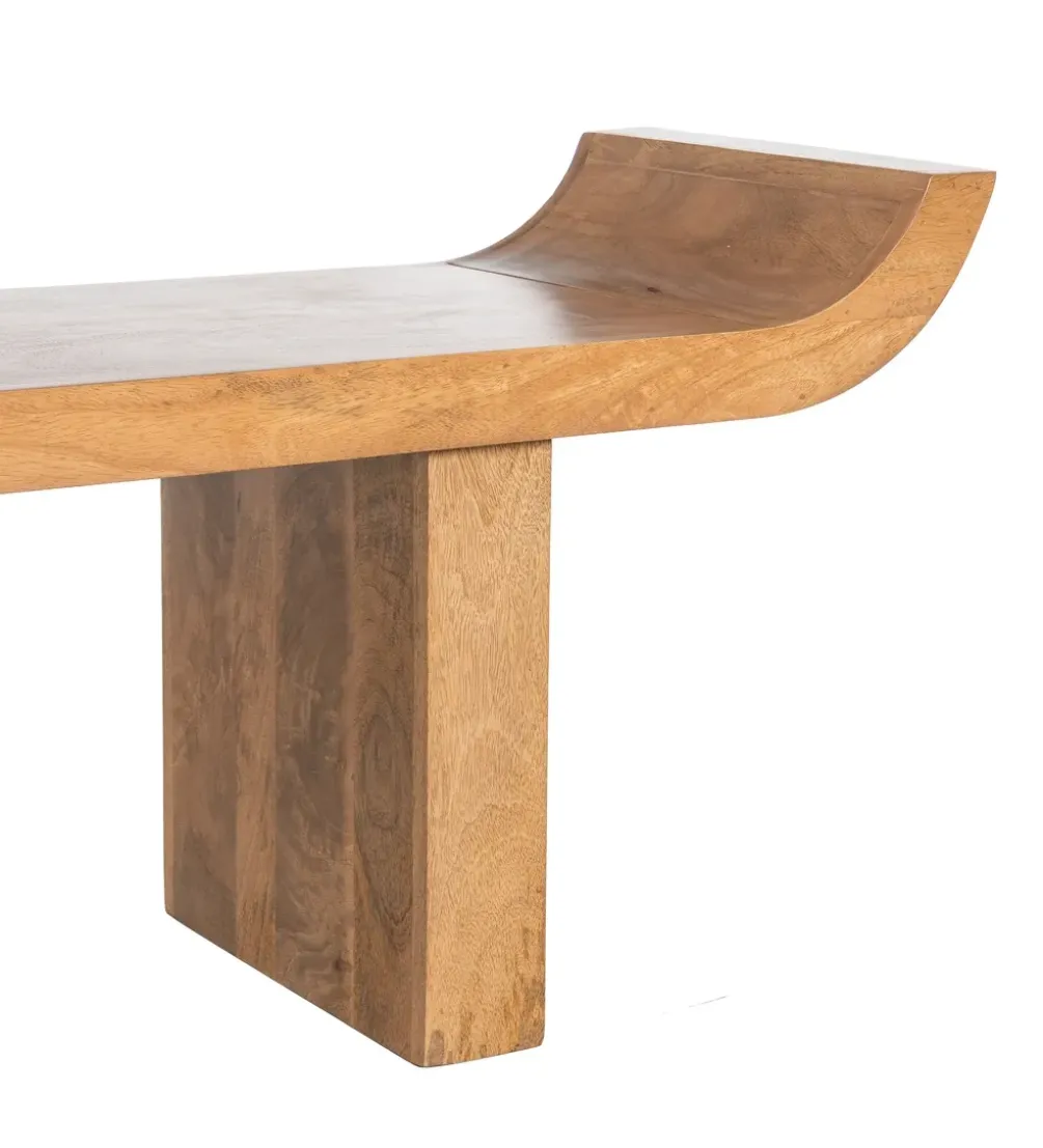 Ławka GALT 160 cm drewno mango naturalna