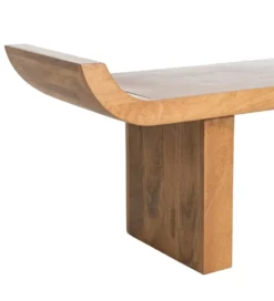 Ławka GALT 160 cm drewno mango naturalna