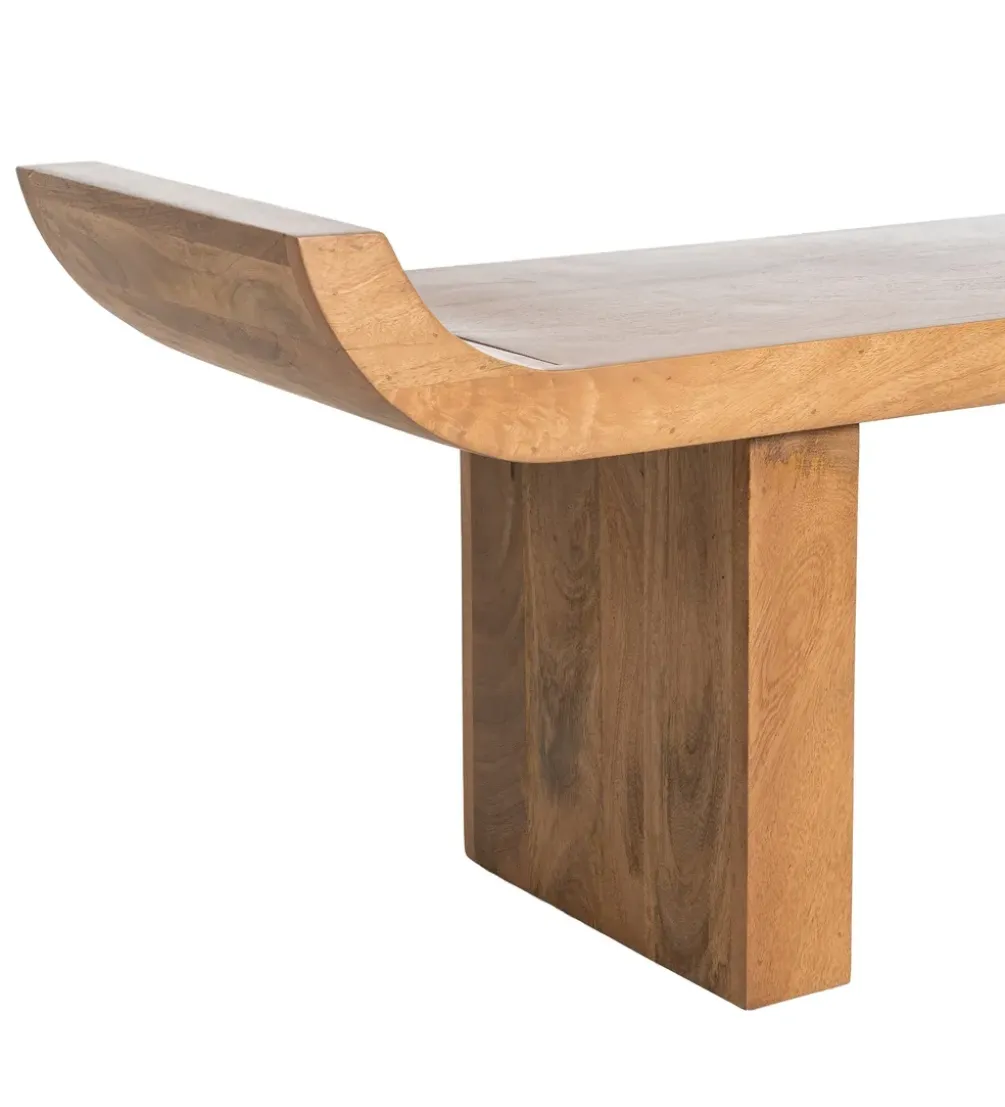 Ławka GALT 160 cm drewno mango naturalna