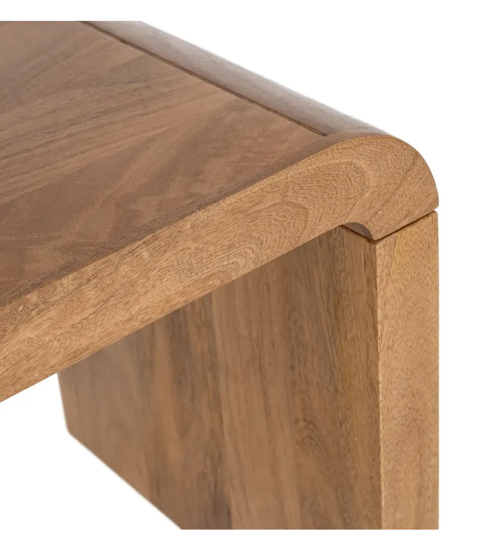 Ławka GALT 147 cm drewno mango naturalna