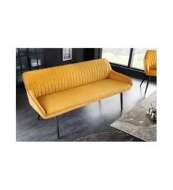 Ławka HAVIER Turin 160 cm musztardowo-żółta
