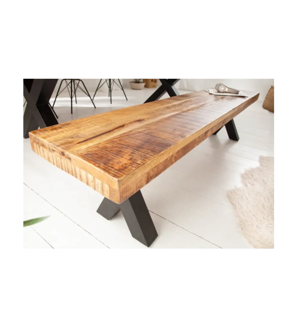 Ławka Iron Craft X 200 cm Mango