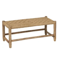 Ławka NEBERNLI 92 cm drewno mango naturalna