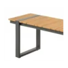 Ławka ogrodowa TORTUGA 123 cm w optyce drewna