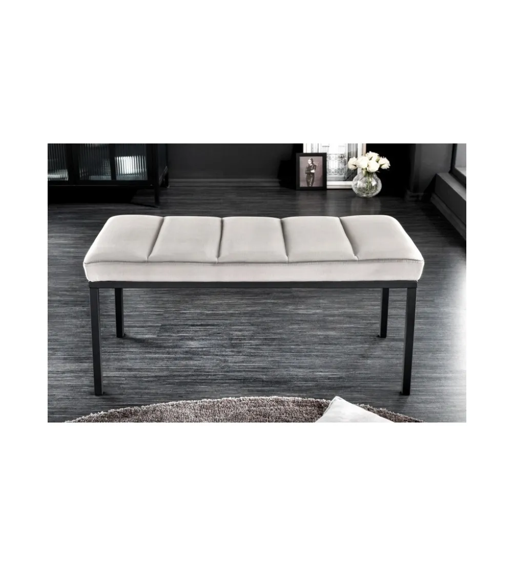 Ławka OLIWIA II 80 cm jasnoszara