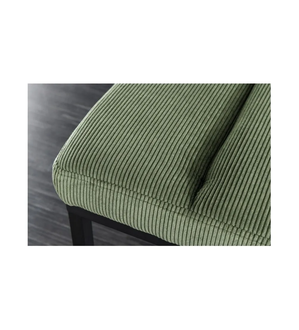 Ławka OLIWIA II 80 cm sztruks zielona