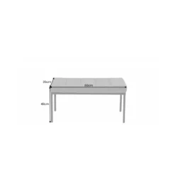 Ławka OLIWIA II 80 cm sztruks zielona