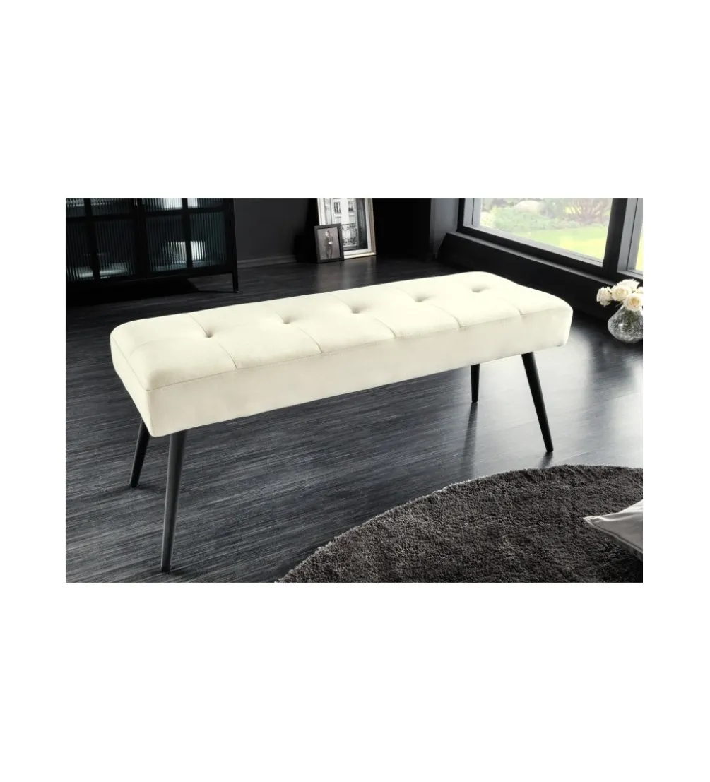 Ławka OLIWIA III 100 cm kremowa