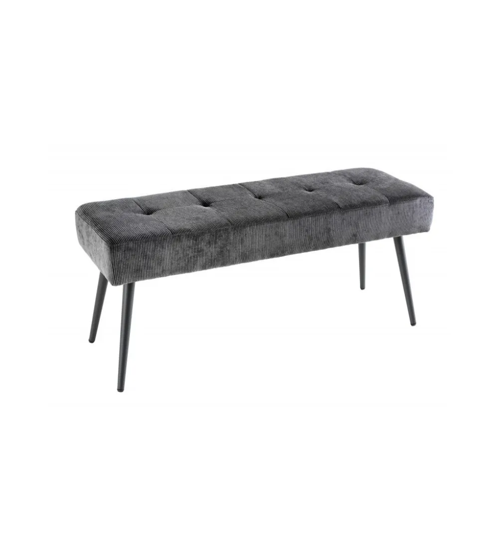 Ławka OLIWIA III 100 cm szturks ciemnoszara
