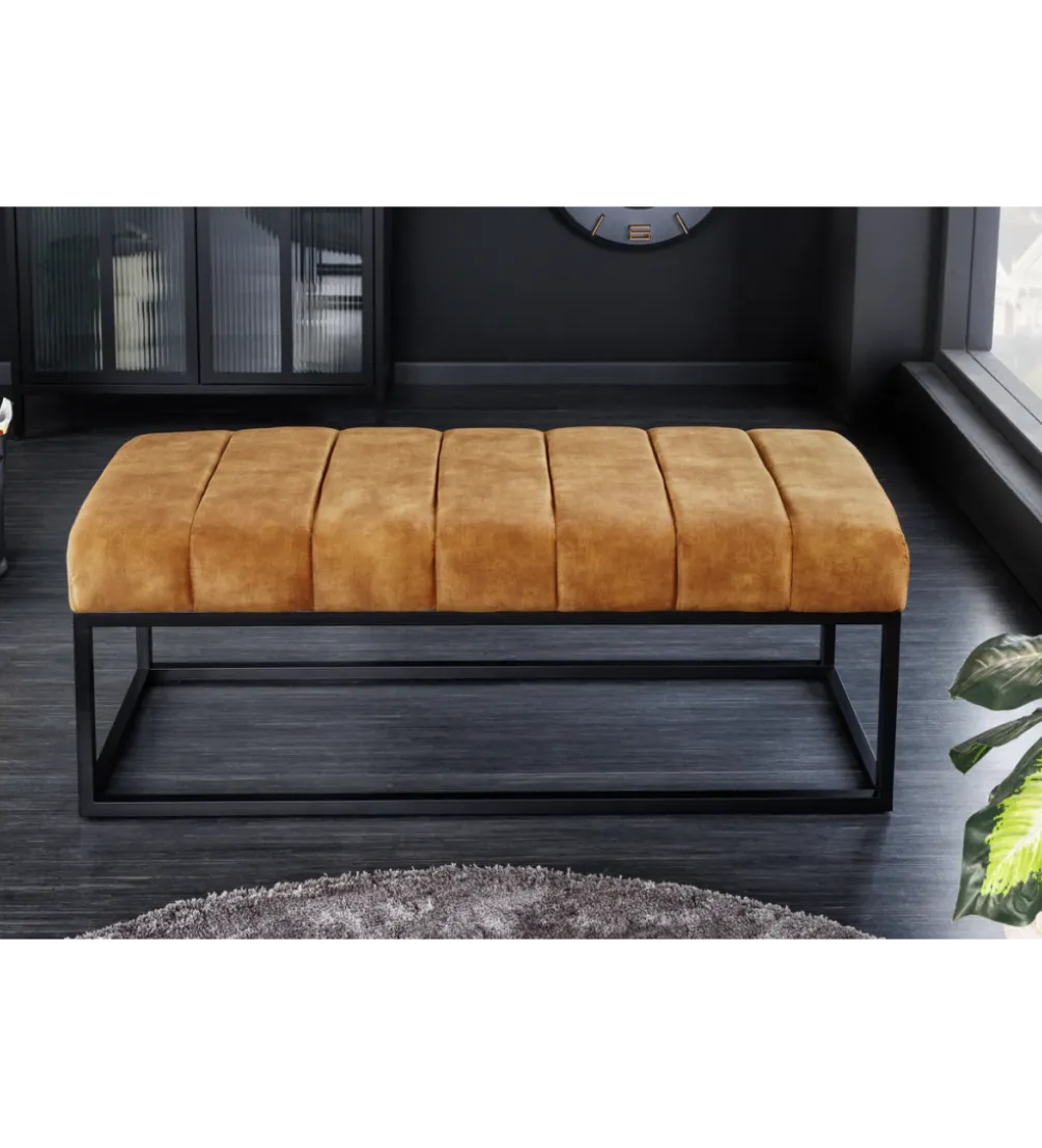 Ławka PETIT BEAUTÉ 110 cm musztardowa