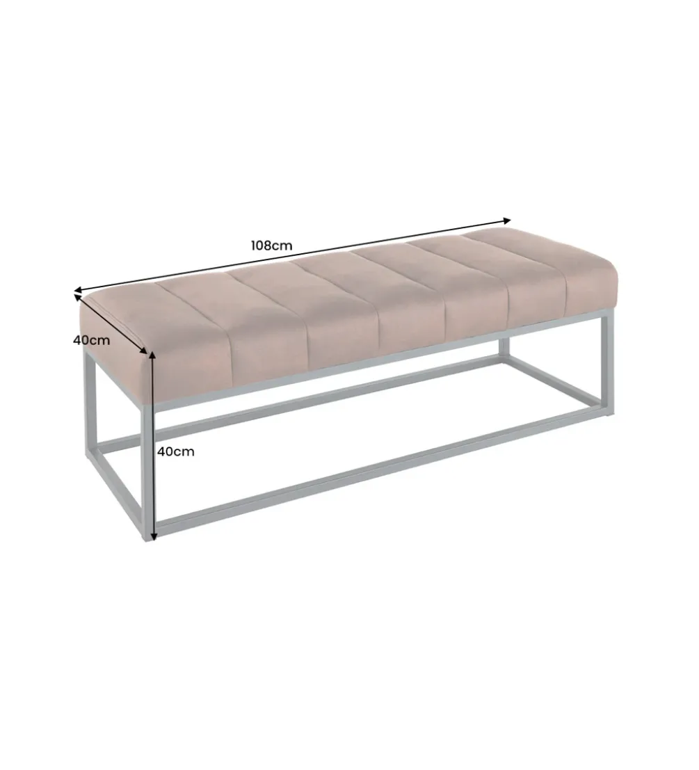 Ławka PETIT BEAUTÉ 110 cm szary taupe