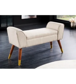 Ławka SCARLETT 90 cm beżowa