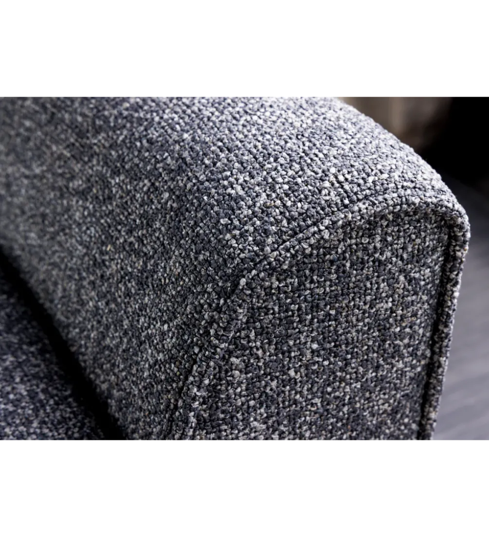 Ławka SCARLETT 90 cm tkanina bouclé antracyt