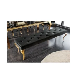 Ławka TRENTINO Modern Barock 172 cm czarna