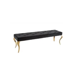 Ławka TRENTINO Modern Barock 172 cm czarna