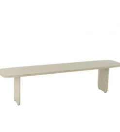 Ławka VIOLEN 190 cm drewno akcja biała