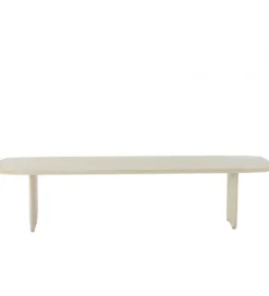Ławka VIOLEN 190 cm drewno akcja biała