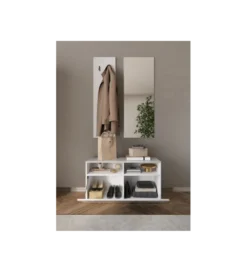 Ławka VITTORIA 91 cm biała