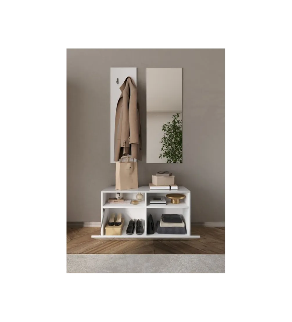 Ławka VITTORIA 91 cm biała
