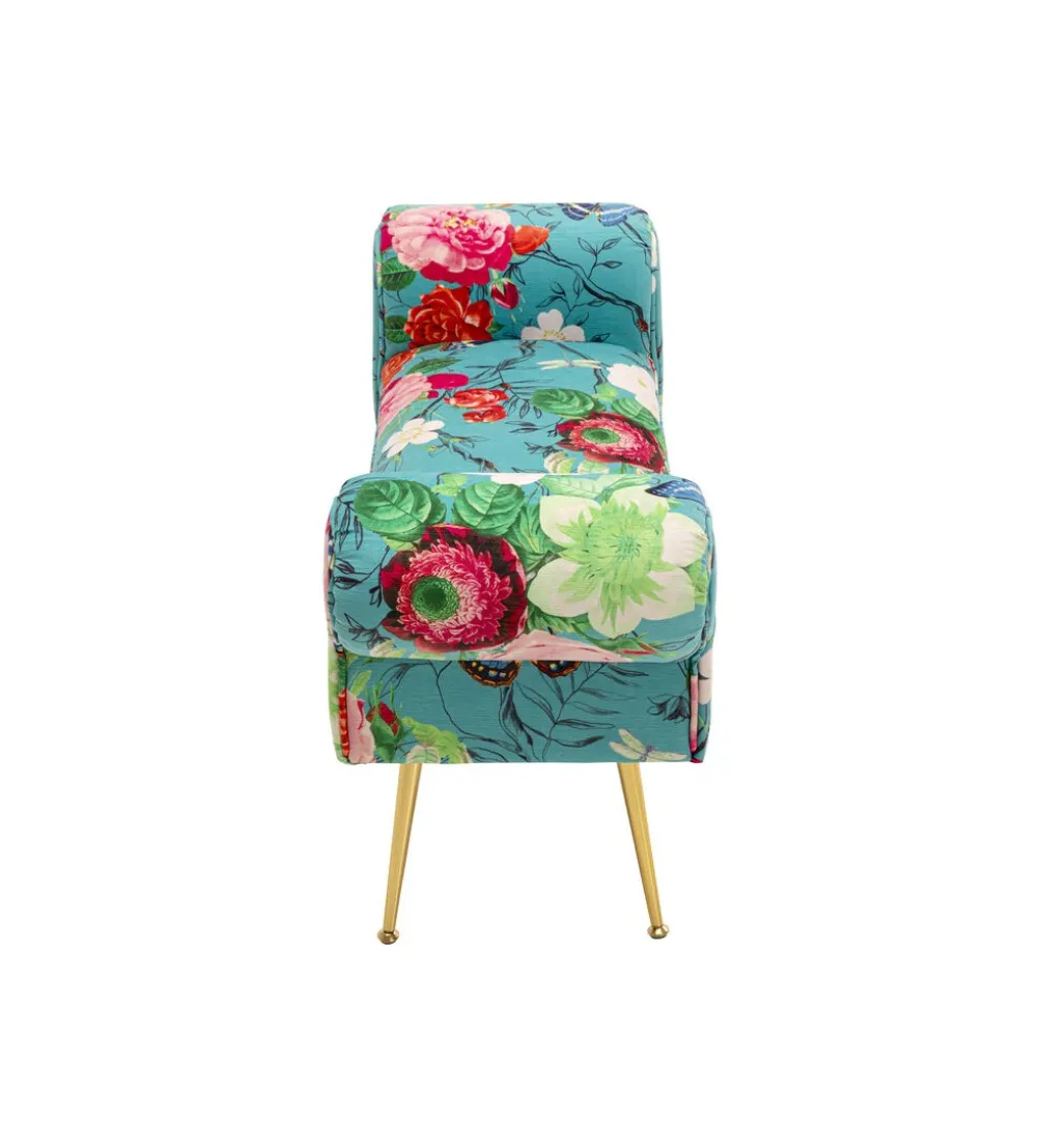 Ławka WING FLOWER FEVER 100 cm niebieska