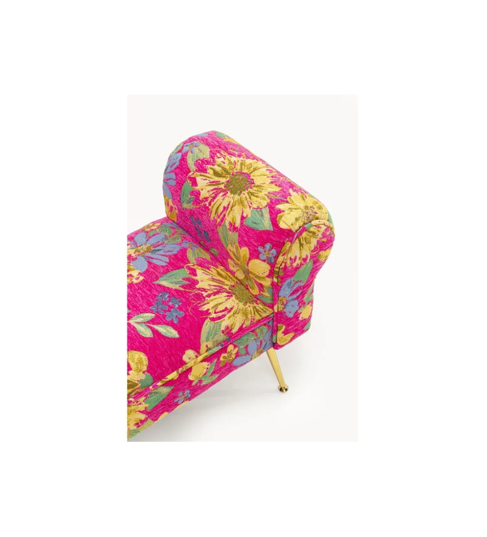 Ławka WING FLOWER FEVER 100 cm różowa
