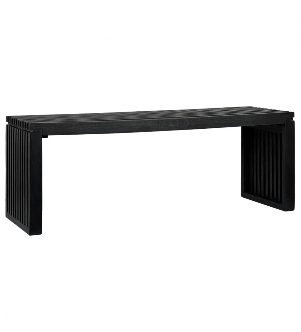 Ławka WOHNLING 120 cm drewno akacja czarna
