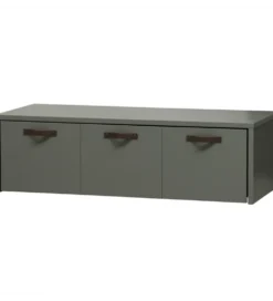 Ławka ze schowkiem STAGE 120 cm drewno sosny zielona
