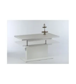 Ławo stół rozkładany MONACO 120 cm -160 cm biały