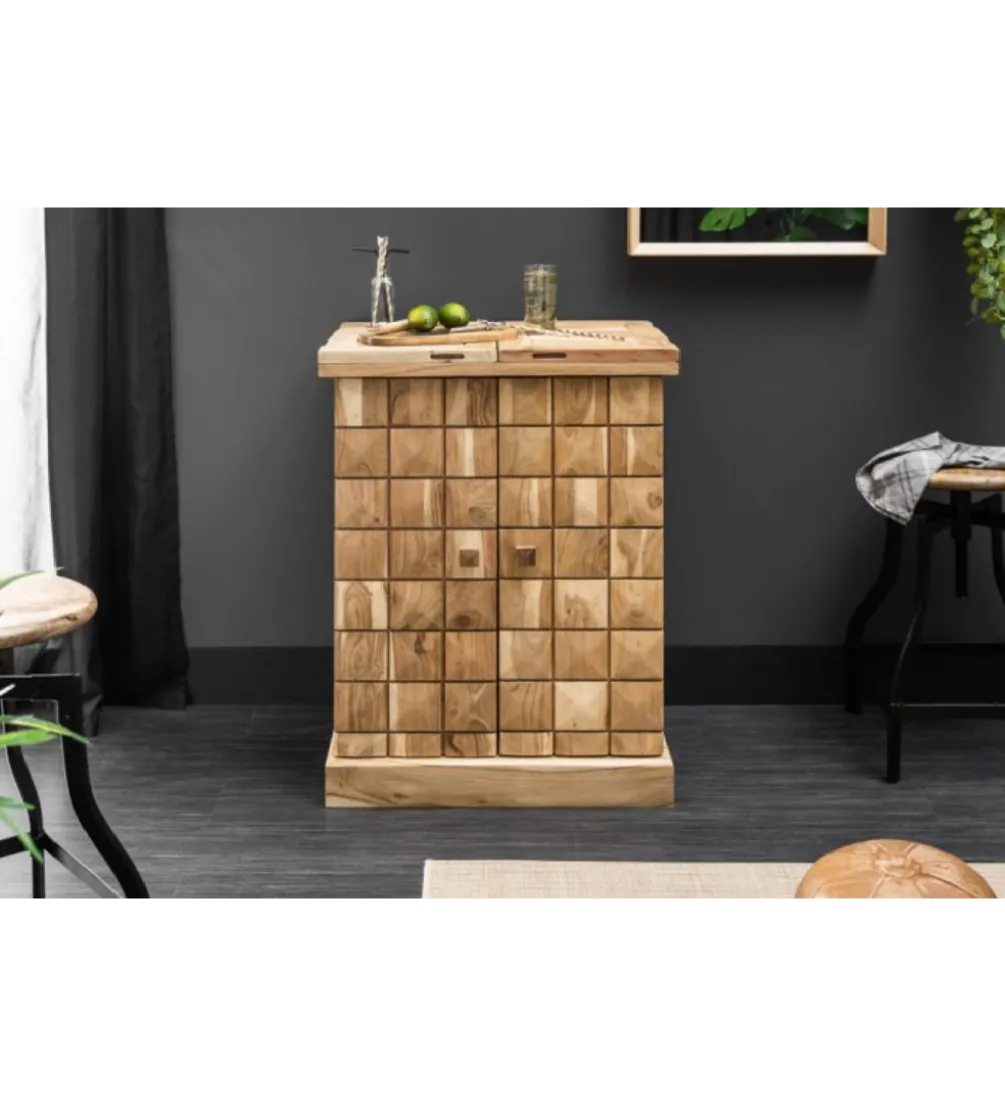 Barek Mosaico 130 cm drewno akacja