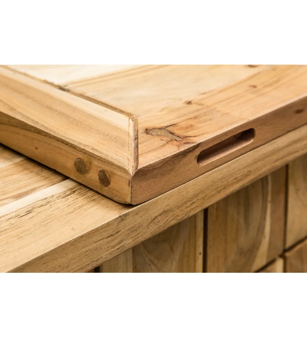 Barek Mosaico 130 cm drewno akacja