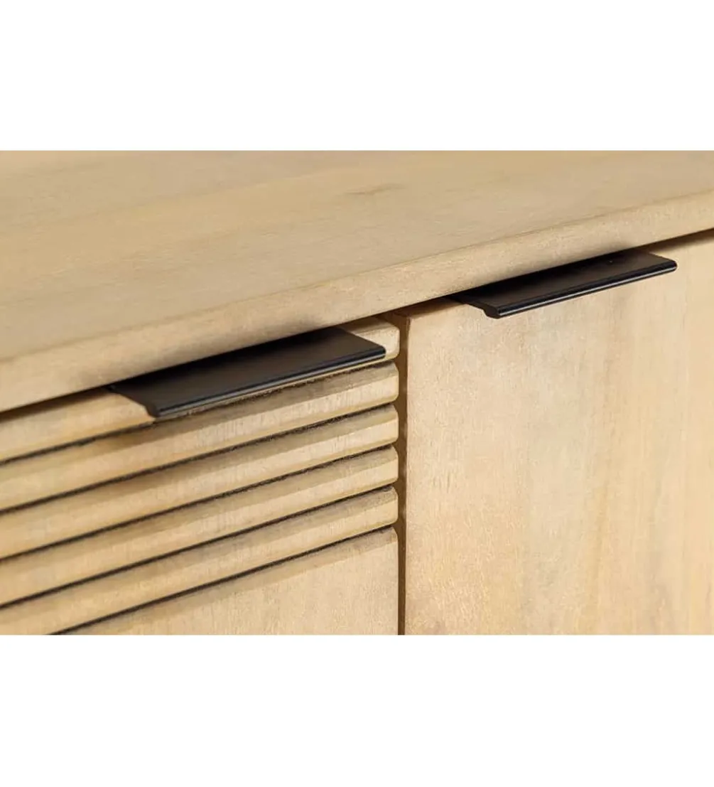 Barek TORINGU 95 cm bielone drewno mango