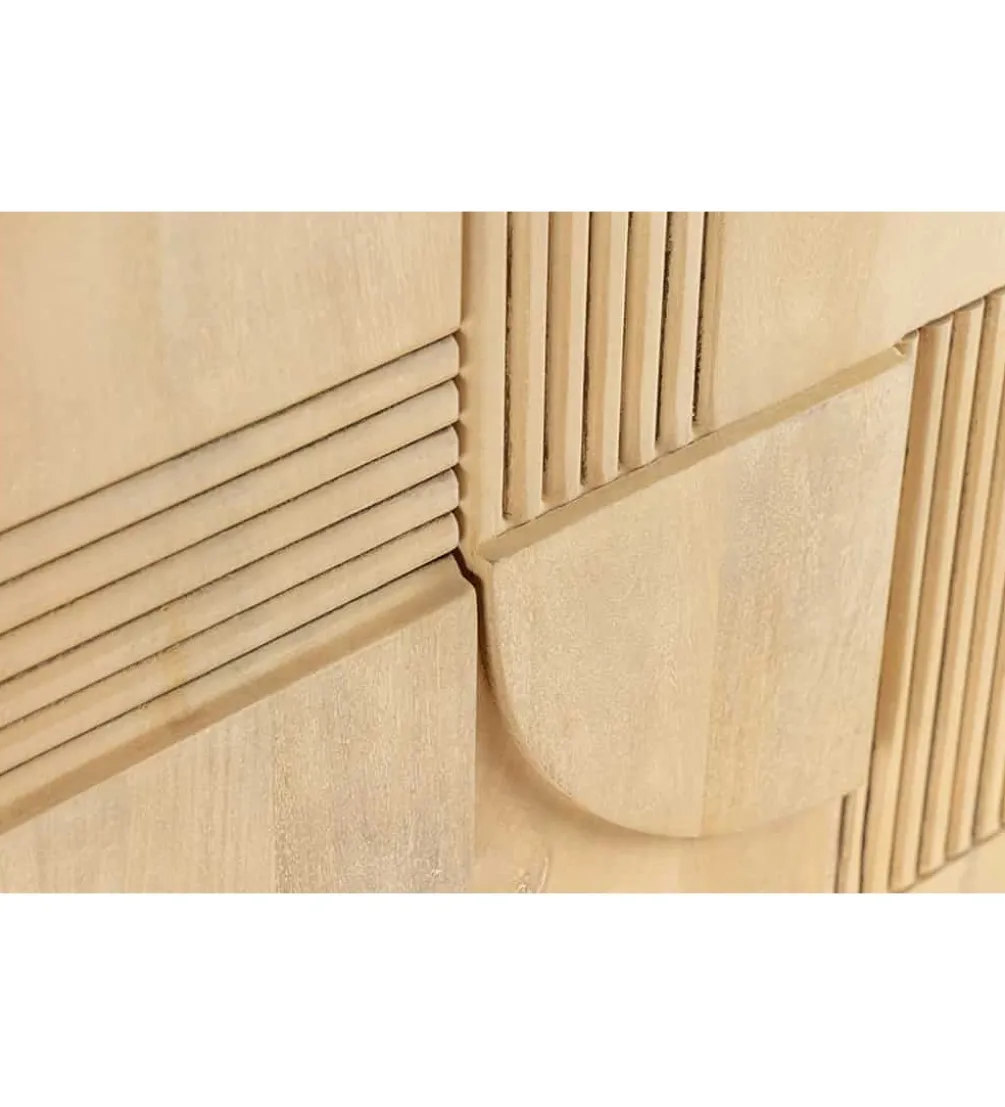 Barek TORINGU 95 cm bielone drewno mango