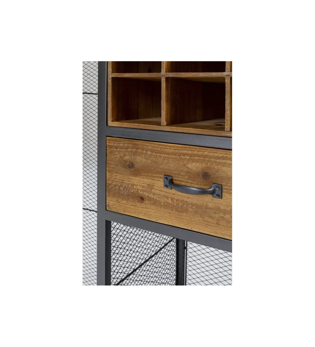 Barek Vinoteca 201 cm drewno jodła